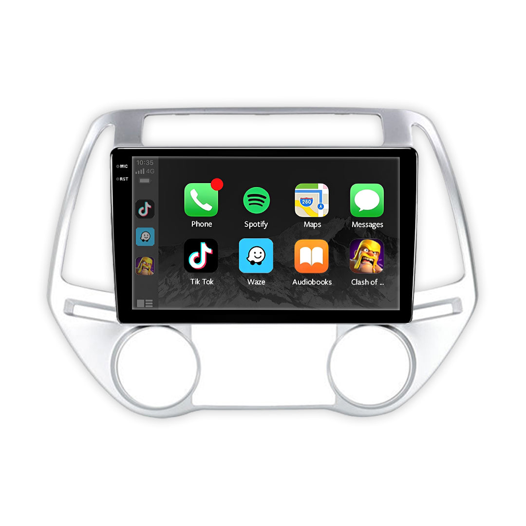 Hyundai i20 PB Series 1 / 2 (2008 - 2014) 9" Wireless Android 16 Head Unit for Apple CarPlay / Android Auto