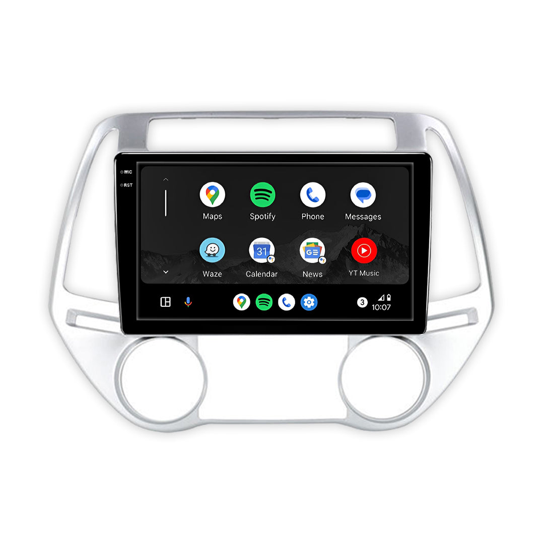 Hyundai i20 PB Series 1 / 2 (2008 - 2014) 9" Wireless Android 16 Head Unit for Apple CarPlay / Android Auto