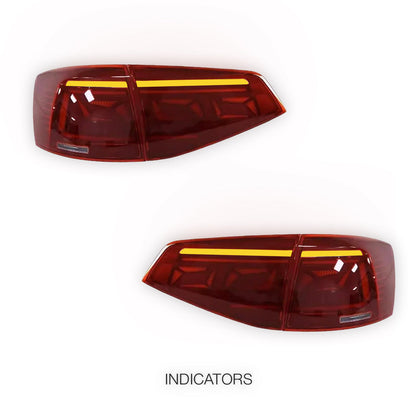Volkswagen Jetta MK6 (2015 - 2018) Sequential Red Tail Lights LH + RH