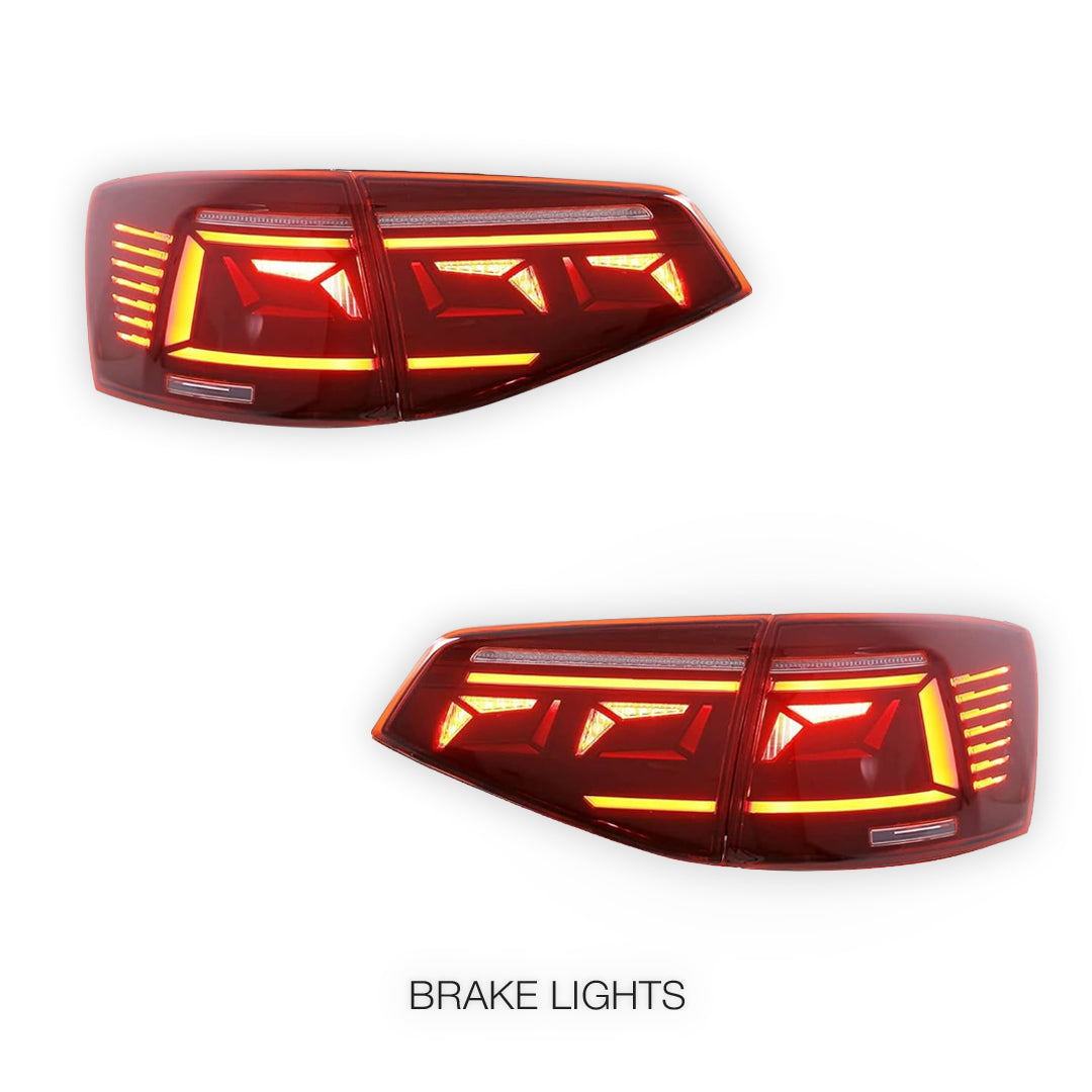 Volkswagen Jetta MK6 (2015 - 2018) Sequential Red Tail Lights LH + RH