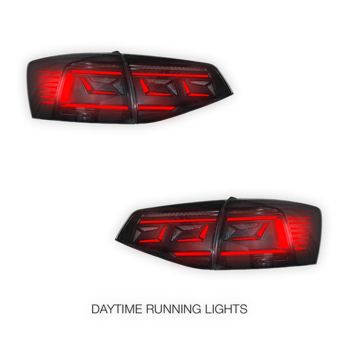 Volkswagen Jetta MK6 (2015 - 2018) Sequential Smoked Tail Lights LH + RH