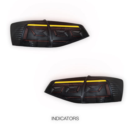 Volkswagen Jetta MK6 (2015 - 2018) Sequential Smoked Tail Lights LH + RH