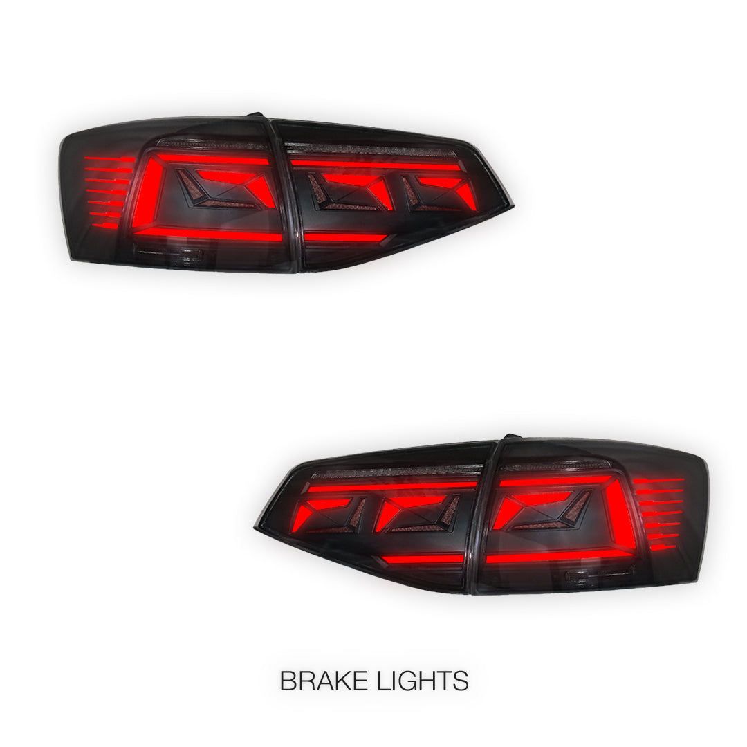Volkswagen Jetta MK6 (2015 - 2018) Sequential Smoked Tail Lights LH + RH