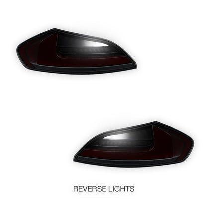 BMW Z4 E89 (2009 - 2016) Smoked Red Nike Style Sequential LED Tail Lights LH + RH