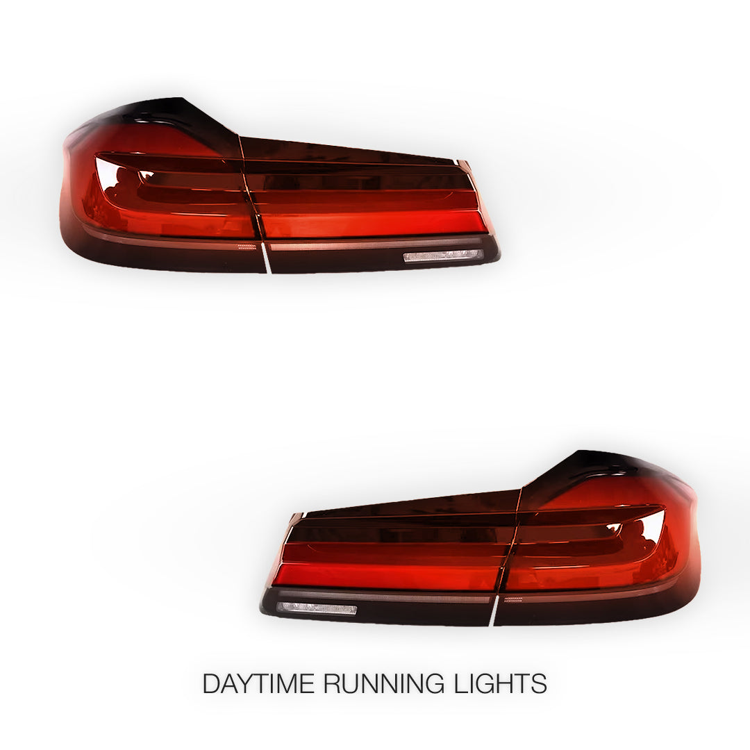 BMW 5-Series G30 (2018 - 2020) Sequential Red LED Tail Lights LH + RH