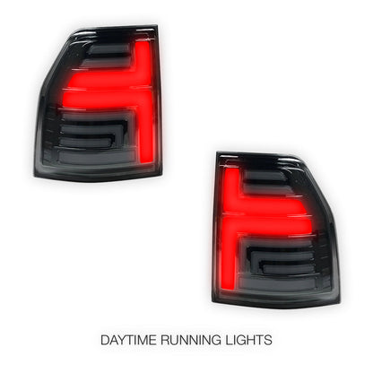 Mitsubishi Pajero NT / NW / NX (2009 - 2022) Smoked Sequential Full LED Tail Lights LH + RH