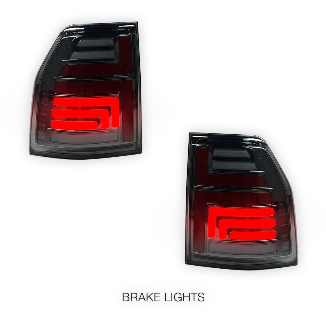 Mitsubishi Pajero NT / NW / NX (2009 - 2022) Smoked Sequential Full LED Tail Lights LH + RH