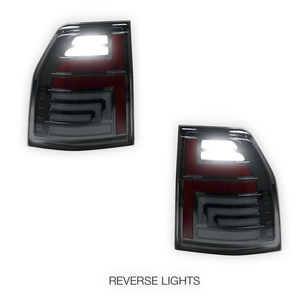 Mitsubishi Pajero NT / NW / NX (2009 - 2022) Smoked Sequential Full LED Tail Lights LH + RH