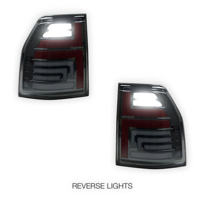 Mitsubishi Pajero NT / NW / NX (2009 - 2022) Smoked Sequential Full LED Tail Lights LH + RH