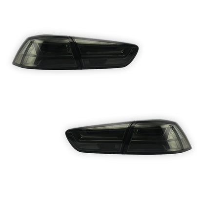 Mitsubishi Lancer Evo X / CJ / CF (2008 - 2018) Smoked Halo Sequential Tail Lights LH + RH