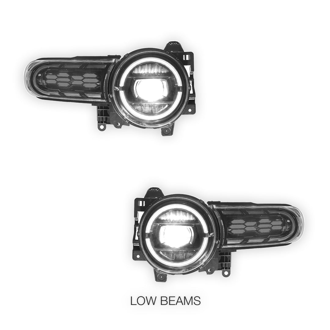 Toyota FJ Cruiser (2007 - 2020) Sequential Hexangonal Projector Headlights LH + RH