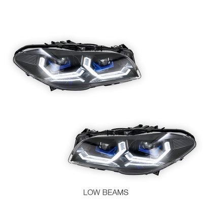 BMW 5 Series F10 (2010 - 2017) LED Projector Sequential Indicator Headlights LH + RH