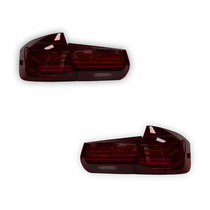 BMW 3-Series F30 / F80 / M3 (2013 - 2018) CSL Style Sequential Red LED Tail Lights LH + RH