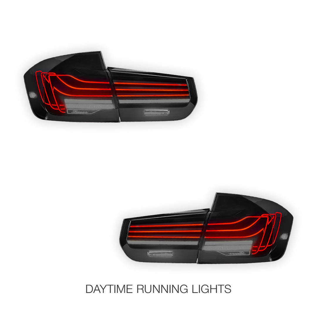 BMW 3-Series F30 / F80 / M3 (2013 - 2018) CSL Style Sequential Smoked LED Tail Lights LH + RH