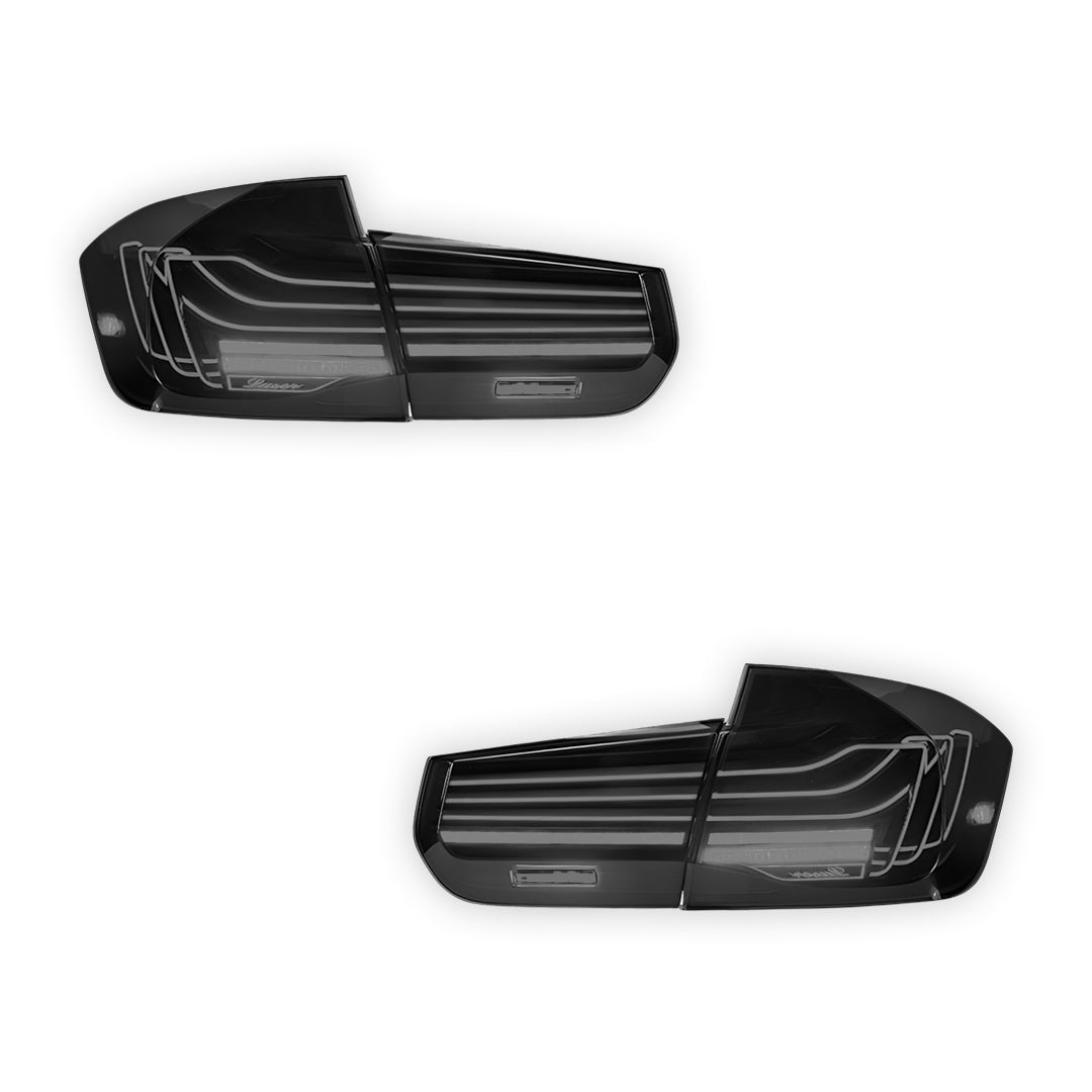 BMW 3-Series F30 / F80 / M3 (2013 - 2018) CSL Style Sequential Smoked LED Tail Lights LH + RH