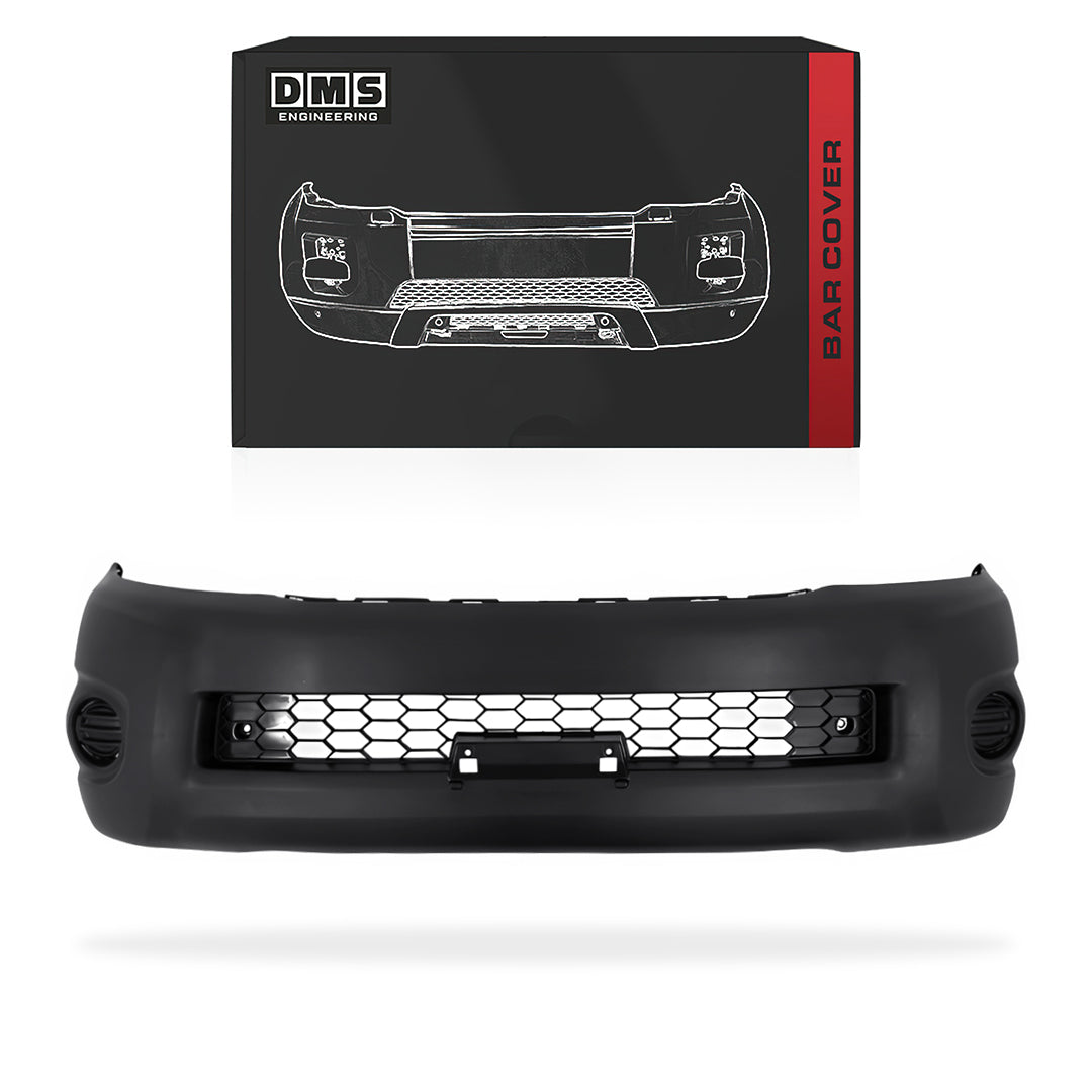 Toyota HiLux N70 (2008 - 2012) Black Front Bar Cover No Flare Holes