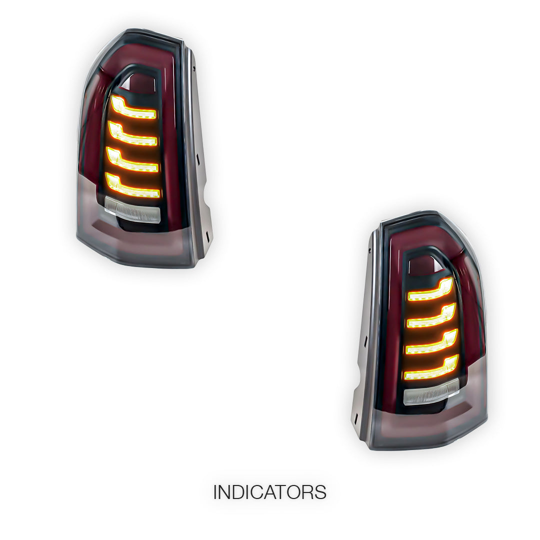 Chrysler 300C (2011 - 2014) Smoked U-Style 3D LED Tail Lights LH + RH