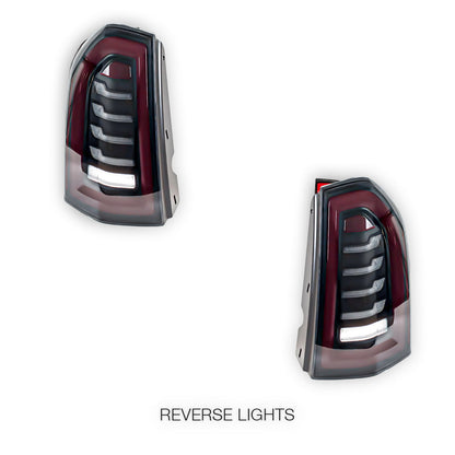 Chrysler 300C (2011 - 2014) Smoked U-Style 3D LED Tail Lights LH + RH