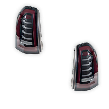 Chrysler 300C (2011 - 2014) Smoked U-Style 3D LED Tail Lights LH + RH
