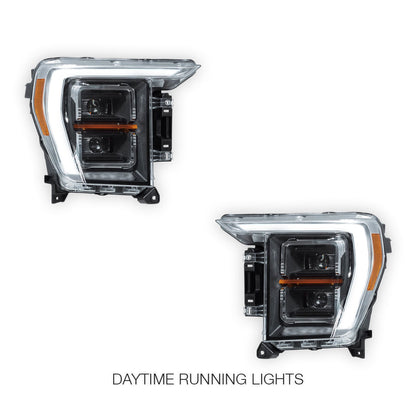 Ford F-150 (2021 - 2023) LED Projector Sequential Indicator Headlights LH + RH
