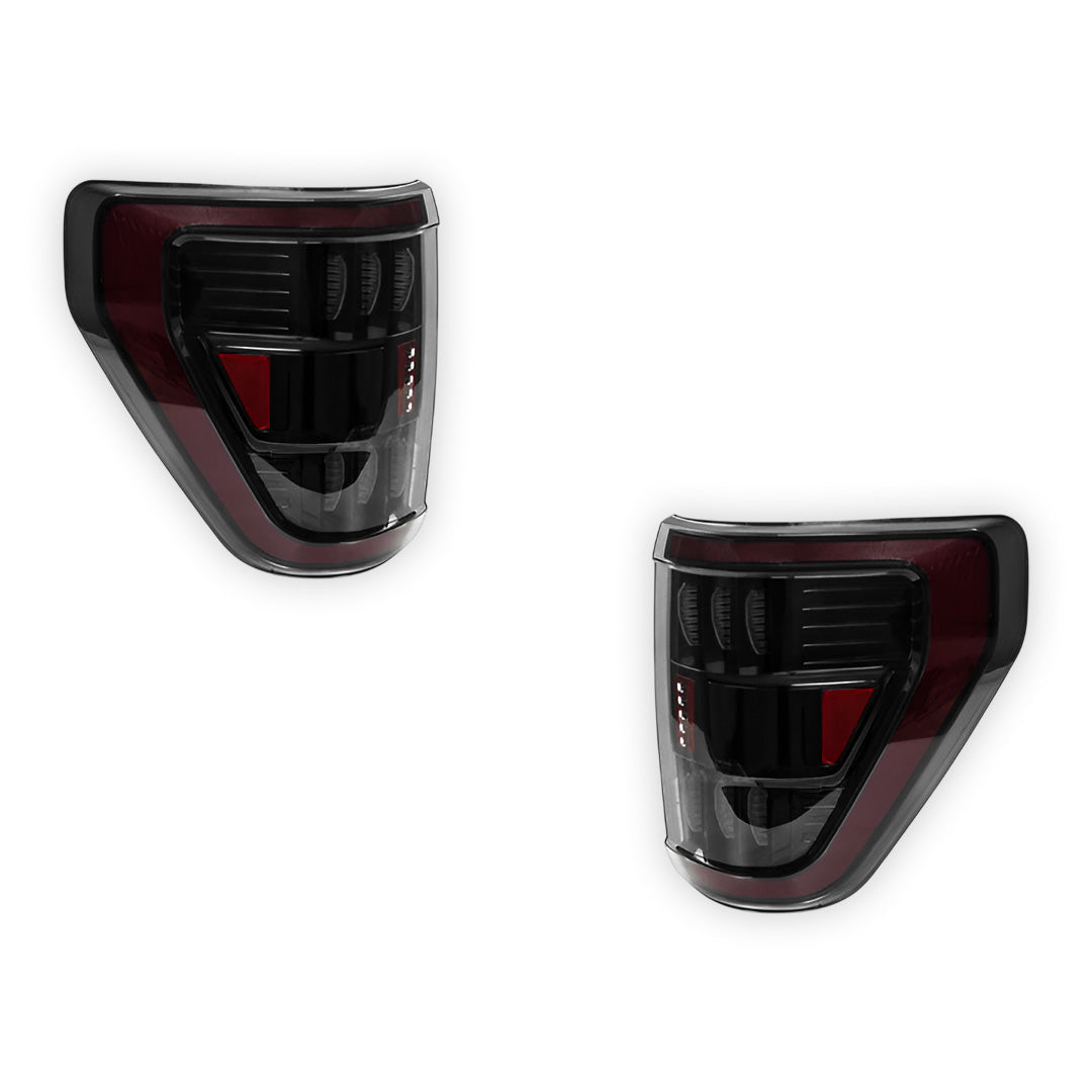 Ford F-150 (2021 - 2023) Smoked Sequential LED Tail Lights LH + RH