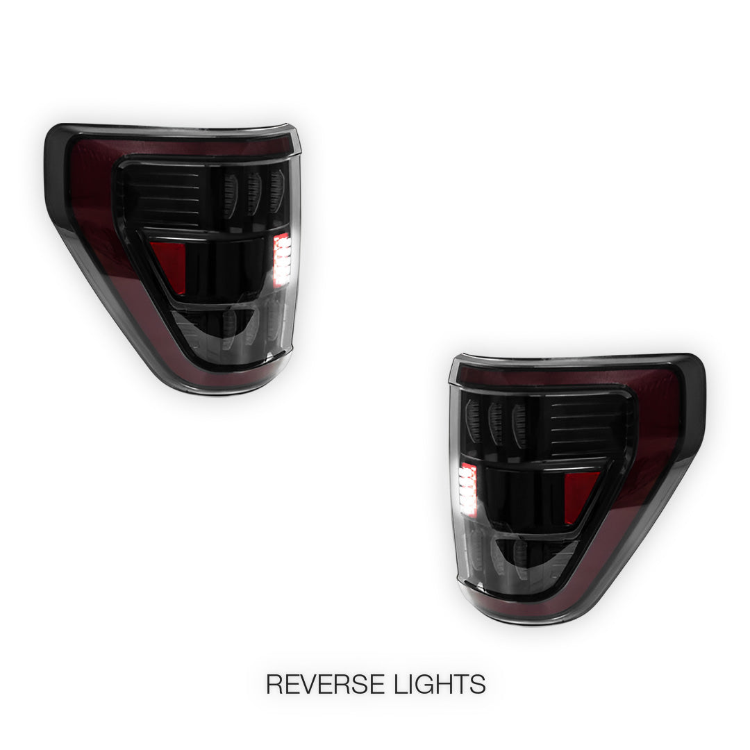 Ford F-150 (2021 - 2023) Smoked Sequential LED Tail Lights LH + RH