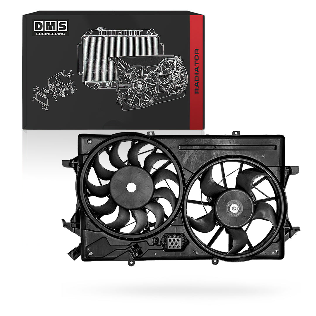 Ford Focus LR (2002 - 2005) Dual Fan Two Plugs Radiator Fan Assembly