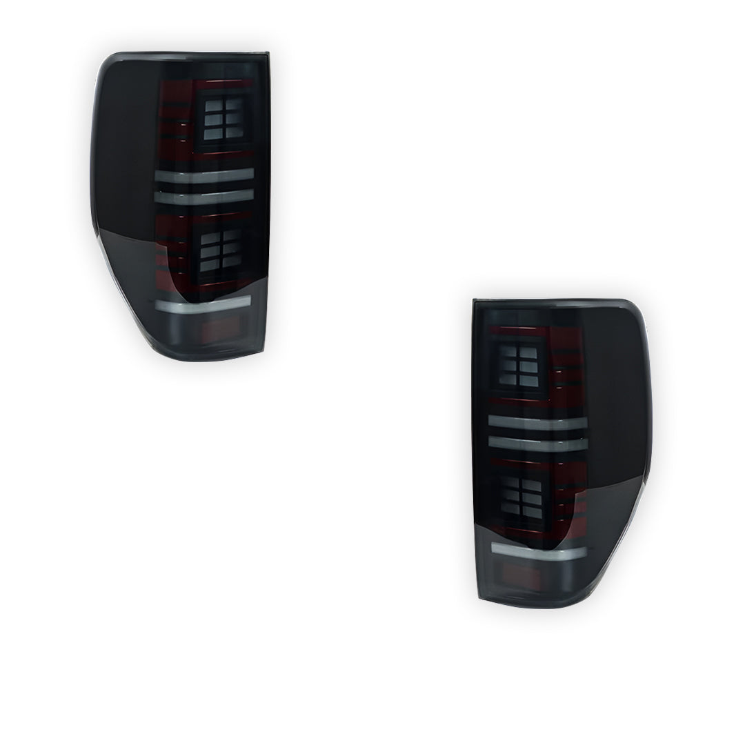 Ford Ranger PX MK1 MK2 MK3 (2011 - 2022) Smoked Block 3D Stripe Bars Sequential Tail Lights LH + RH
