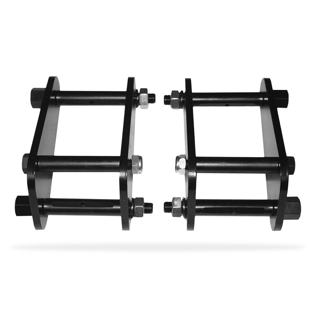 Greasable Extended Front + Rear Shackles for Toyota LandCruiser 60 Series