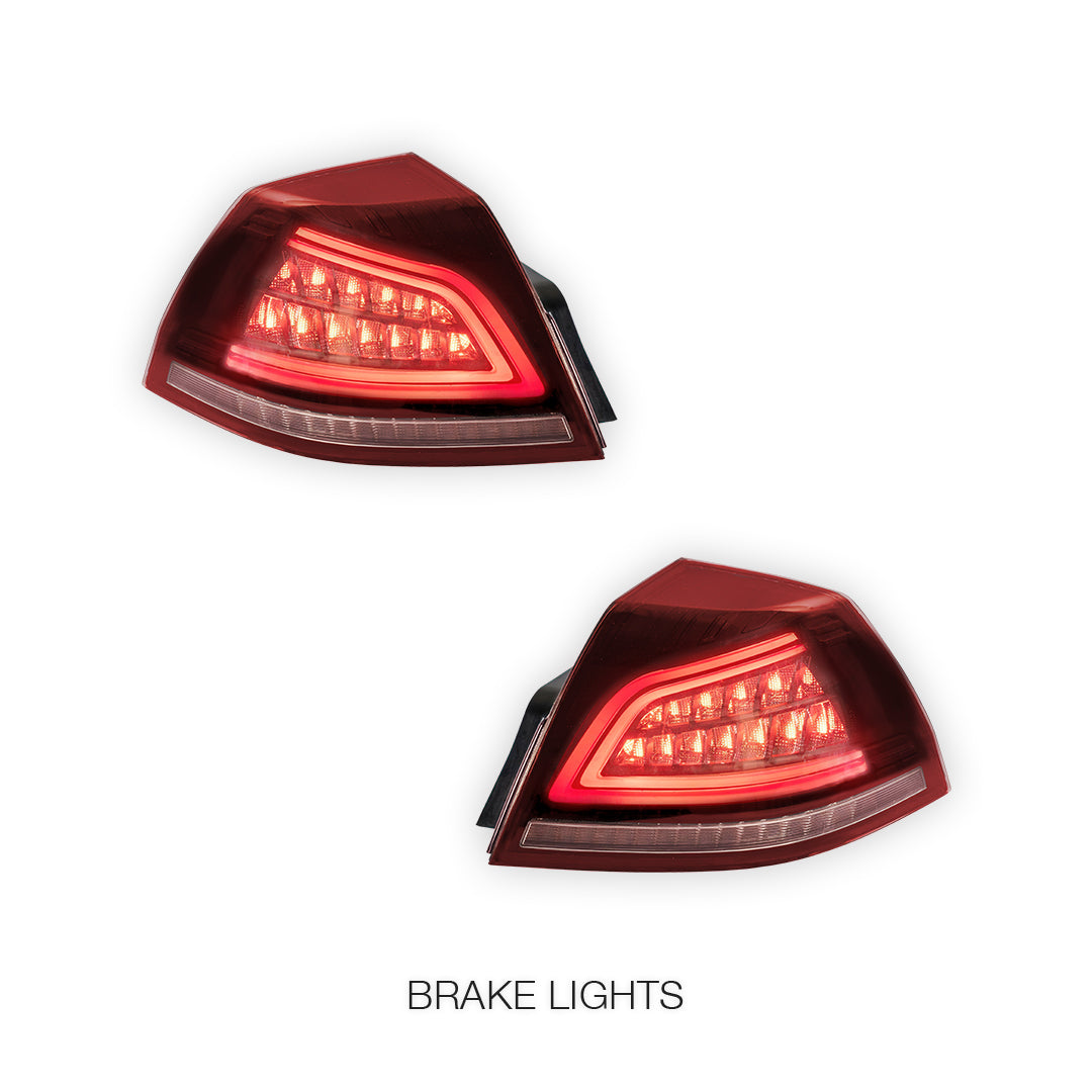 Holden Commodore VE Series 1 & 2 (2006 - 2013) Sequential Red Clear LED Tail Lights LH + RH