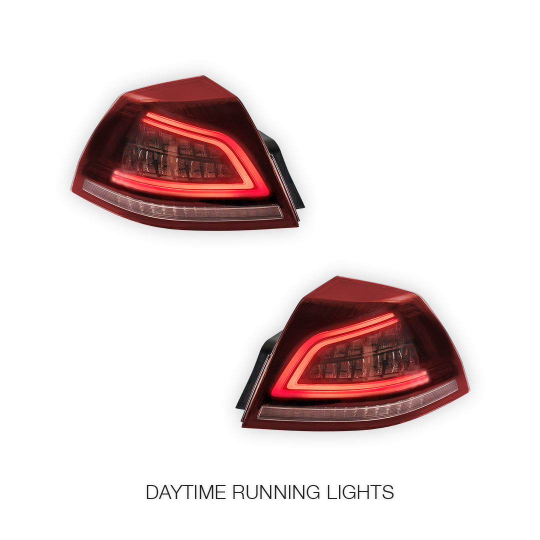 Holden Commodore VE Series 1 & 2 (2006 - 2013) Sequential Red Clear LED Tail Lights LH + RH
