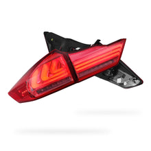 Honda City GM6 (2014 - 2017) BMW Style Sequential Red Smoked LED Tail Lights LH + RH