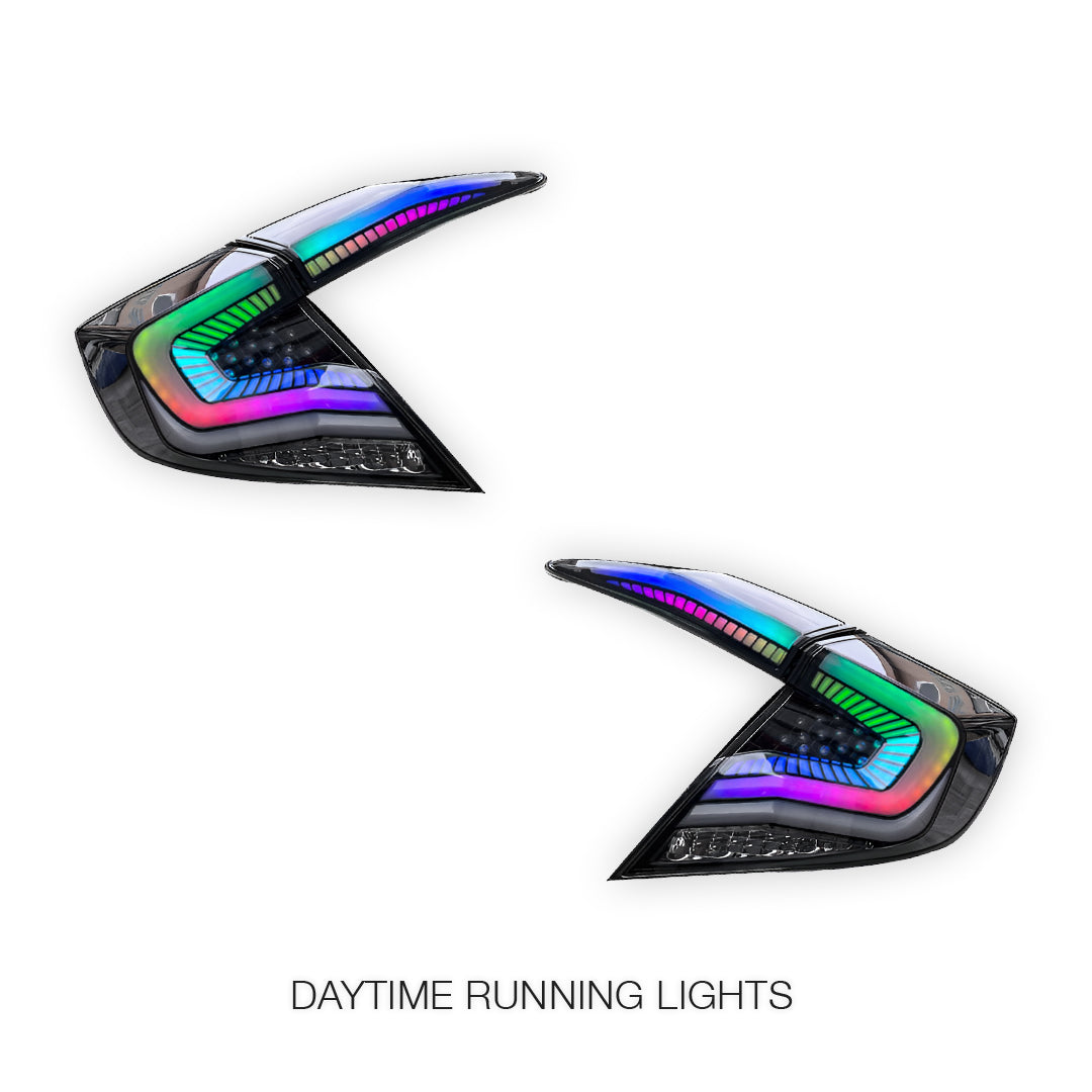 Honda Civic FC Sedan (2016 - 2018) RGB Sequential LED Tail Lights LH + RH