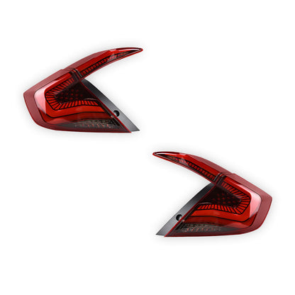 Honda Civic FC Sedan (2016 - 2018) Red Sequential LED Tail Lights LH + RH