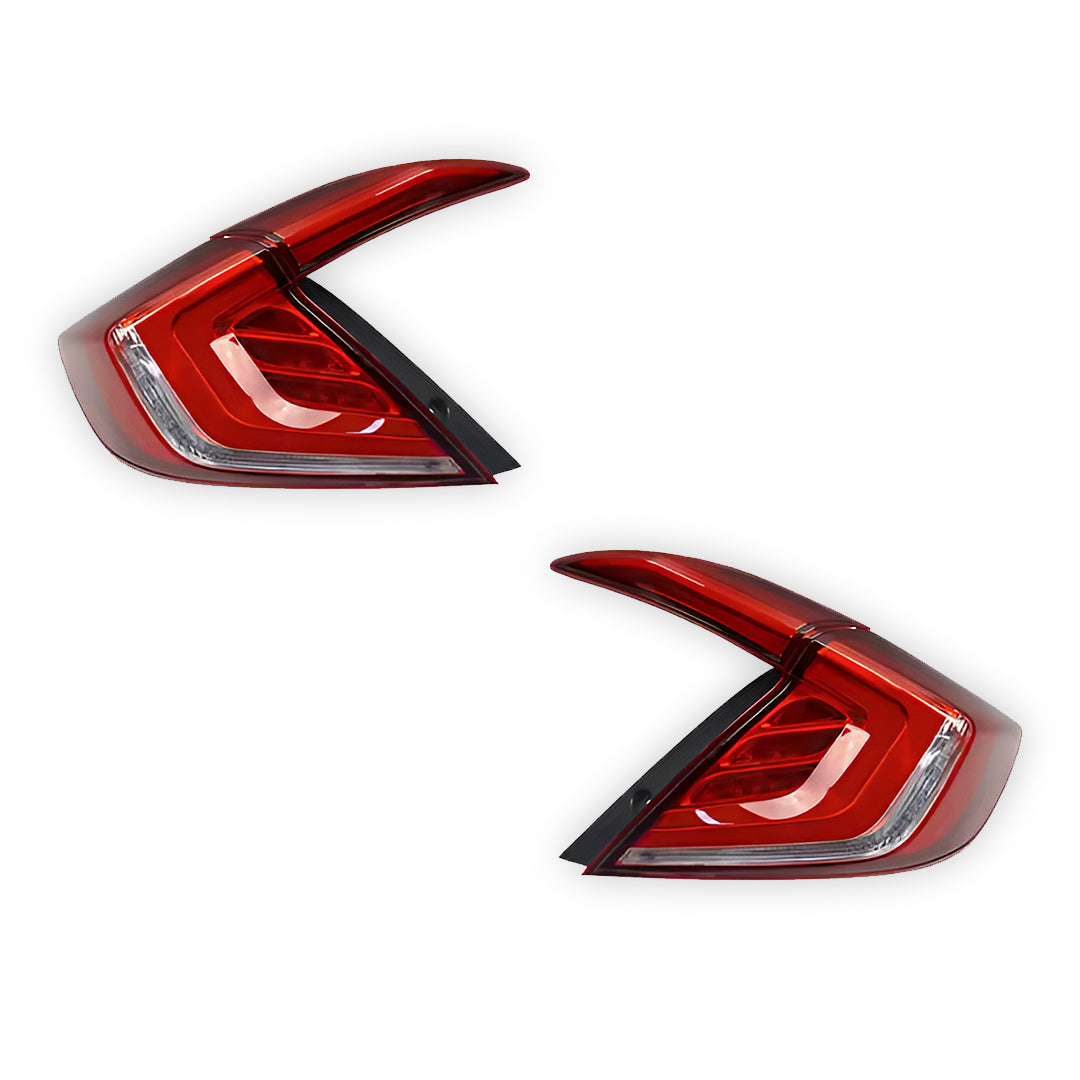 Honda Civic FK4 / FK7 / FK8 (2016 - 2018) Red Sequential LED Tail Lights LH + RH