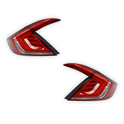 Honda Civic FK4 / FK7 / FK8 (2016 - 2018) Red Sequential LED Tail Lights LH + RH