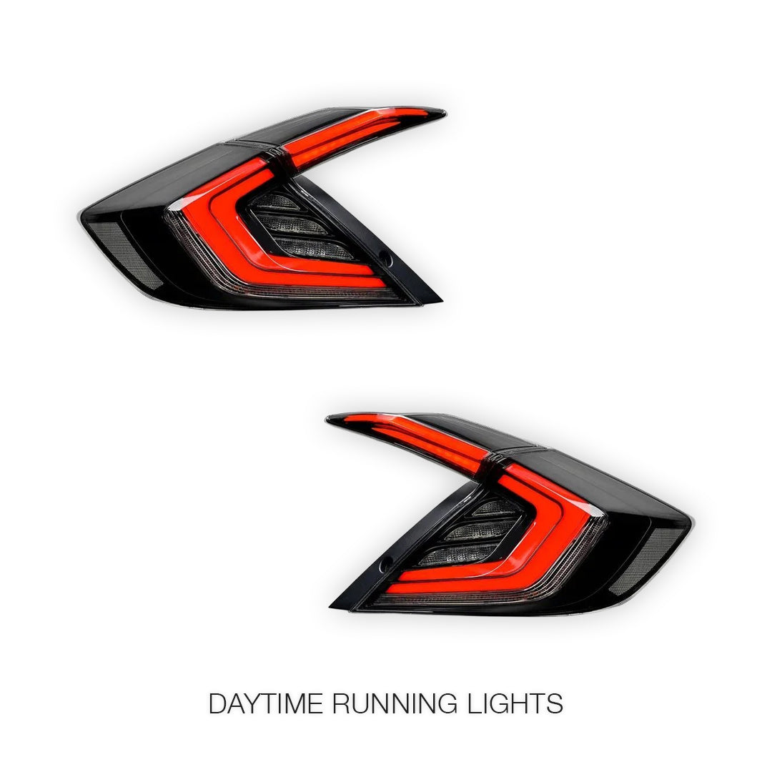 Honda Civic FK4 / FK7 / FK8 (2016 - 2018) RGB Sequential LED Tail Lights LH + RH