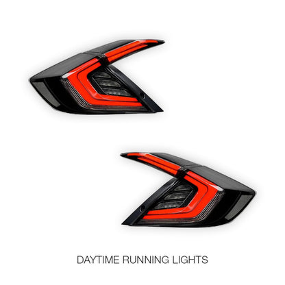 Honda Civic FK4 / FK7 / FK8 (2016 - 2018) RGB Sequential LED Tail Lights LH + RH