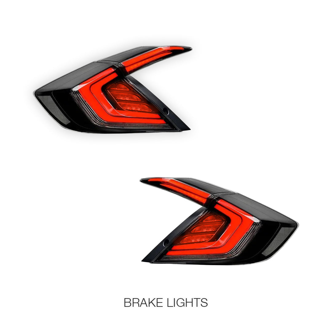 Honda Civic FK4 / FK7 / FK8 (2016 - 2018) RGB Sequential LED Tail Lights LH + RH