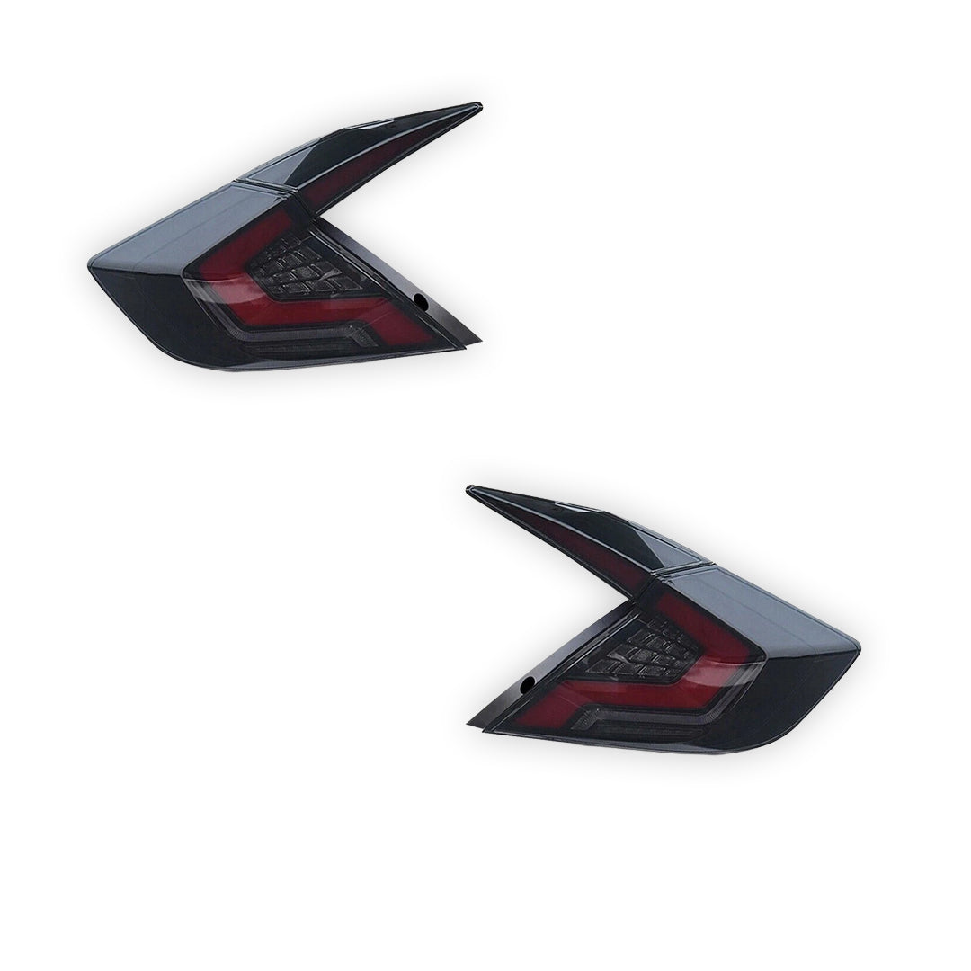 Honda Civic FK4 / FK7 / FK8 (2016 - 2018) Smoked Sequential LED Tail Lights LH + RH