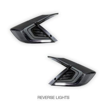 Honda Civic FK4 / FK7 / FK8 (2016 - 2019) Clear Sequential LED Tail Lights LH + RH