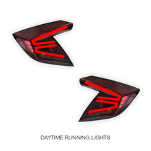 Honda Civic FK4 / FK7 / FK8 (2016 - 2020) Red Sequential LED Tail Lights LH + RH
