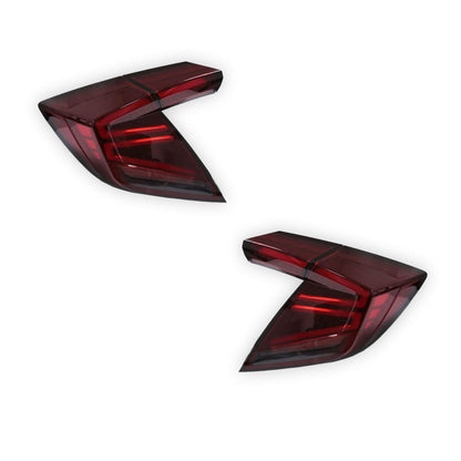 Honda Civic FK4 / FK7 / FK8 (2016 - 2020) Red Sequential LED Tail Lights LH + RH