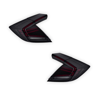 Honda Civic FK4 / FK7 / FK8 (2016 - 2020) Smoked Sequential LED Tail Lights LH + RH