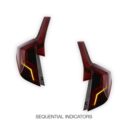 Honda Jazz GF / GK (2014 - 2018) Red Sequential LED Tail Lights LH + RH