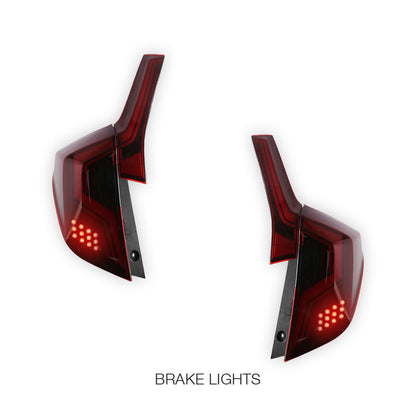 Honda Jazz GF / GK (2014 - 2018) Red Sequential LED Tail Lights LH + RH