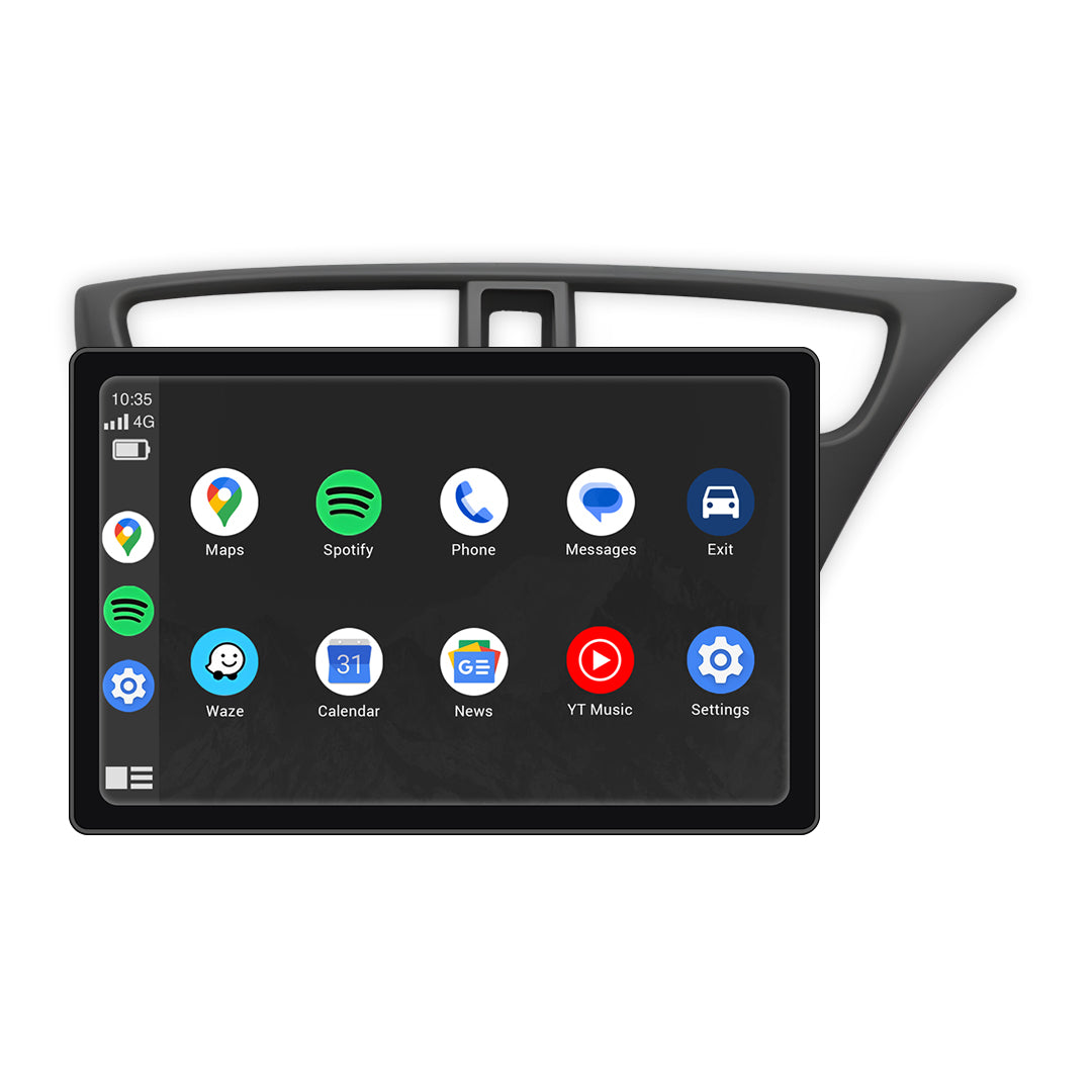 Honda Civic FK Hatch (2012 - 2015) 9" 13.3" Wireless Android 16 Head Unit for Apple CarPlay / Android Auto