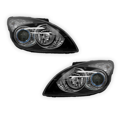 Hyundai i30 FD (2010 - 2012) Black OEM Style Headlights LH + RH