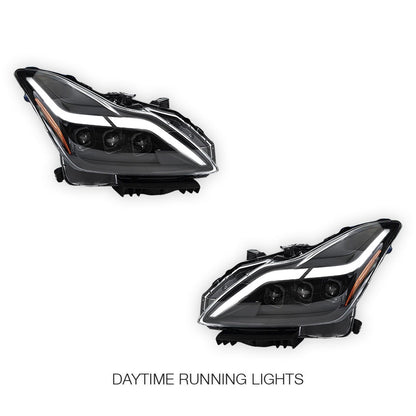 Infiniti G37 (2008 - 2013) LED DRL Dual Projector Headlights LH + RH