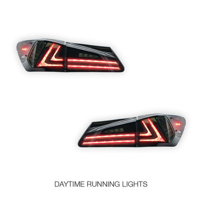 Lexus IS250 GSE20 / GSE30 (2006 - 2013) Sequential Smoked Full LED Tail Lights LH + RH